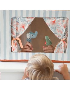 finger puppet set 3 pcs - deer friends - colour mix 2