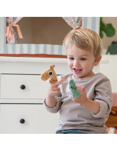finger puppet set 3 pcs - deer friends - colour...