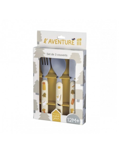 Set de 3 couverts de l'aventure