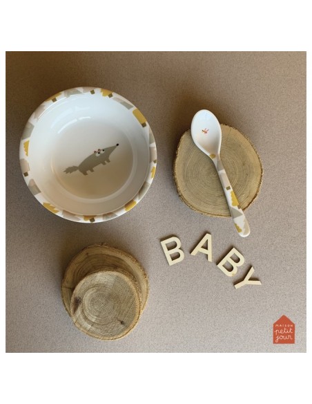 Bol ventouse avec cuillère de l'aventure