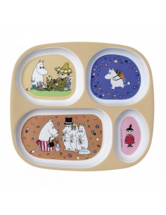 Plateau à 4 compartiements Moomin