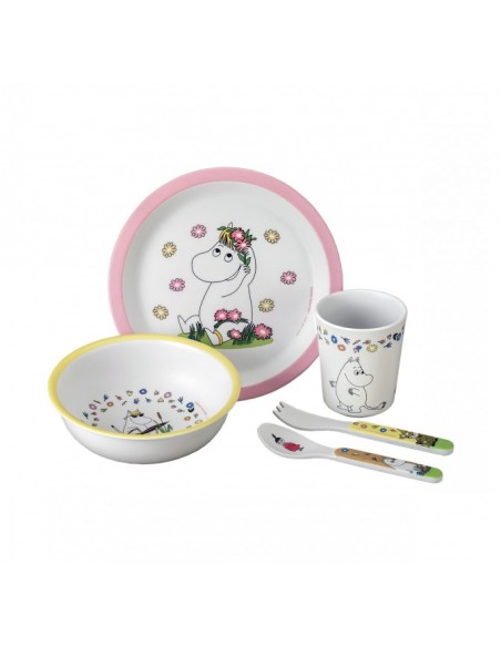 Coffret cadeau 5 pièces Moomin Rose