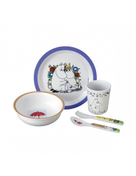 Coffret cadeau 5 pièces Moomin Bleu