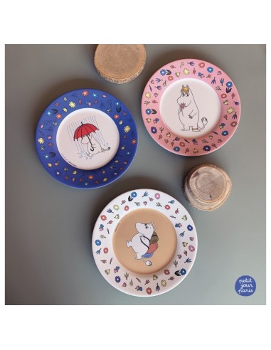 Assiette dessert Moonin Rose Ø20 cm