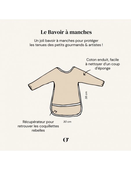 Bavoir à Manches - Bougainvillier