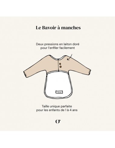 Bavoir à Manches - Bougainvillier