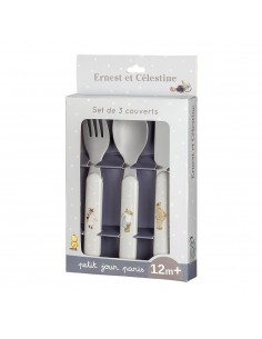 SET DE 3 COUVERTS ERNEST ET CELESTINE