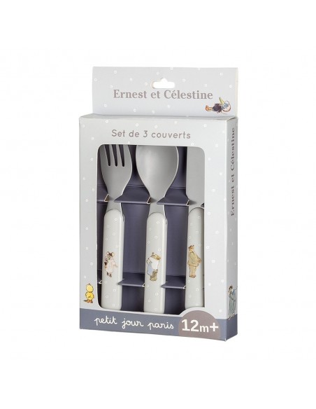 SET DE 3 COUVERTS ERNEST ET CELESTINE