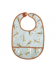 BAVOIR EN TOILE CIREE PETER RABBIT