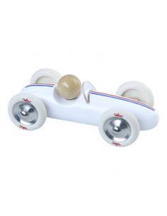 VOITURE GRAND PRIX VINTAGE MM BLANCHE