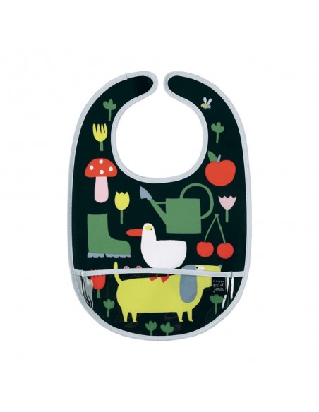 BAVOIR EN TOILE CIREE LA CAMPAGNE NOIR