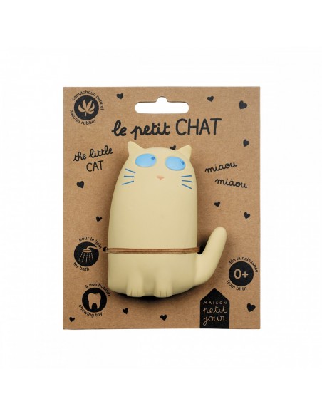 Jouet de bain en caoutchouc naturel - Chat