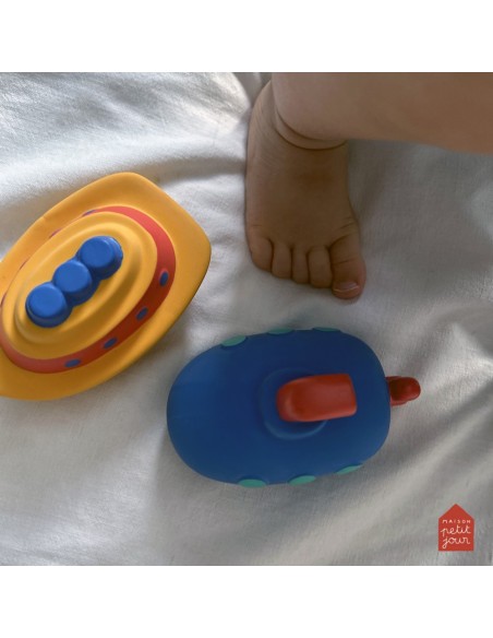 Jouet de bain en caoutchouc naturel - Sous Marin