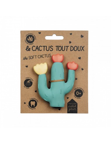 Jouet de bain en caoutchouc naturel - Cactus