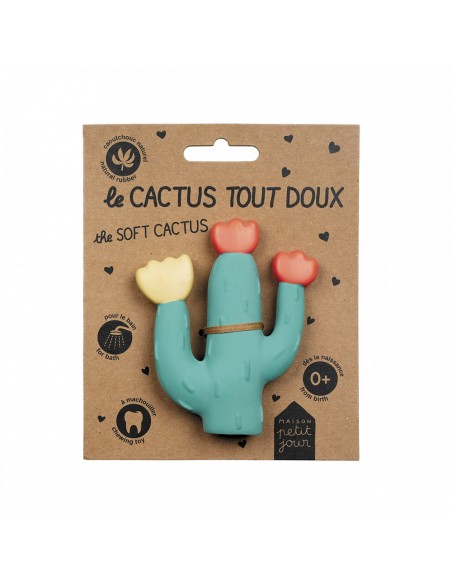 Jouet de bain en caoutchouc naturel - Cactus