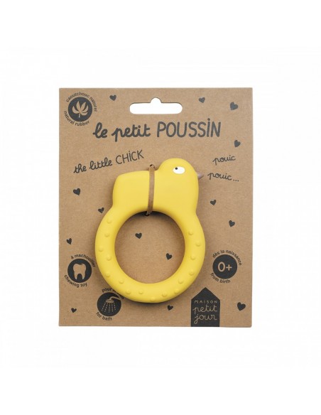 Anneau de dentition en caoutchouc naturel - Poussin