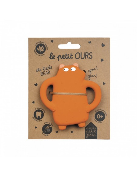 Anneau de dentition en caoutchouc naturel - Ours