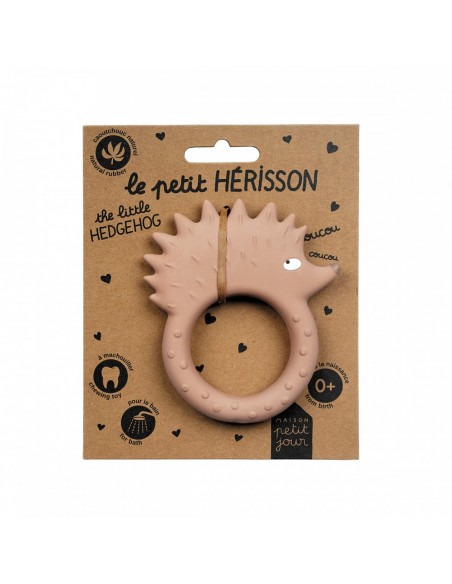 Anneau de dentition en caoutchouc naturel - Hérisson