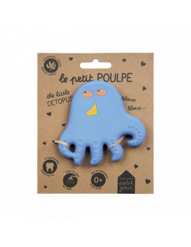 Anneau de dentition en caoutchouc naturel - Poulpe