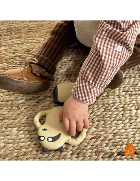 Anneau de dentition en caoutchouc naturel - Panda