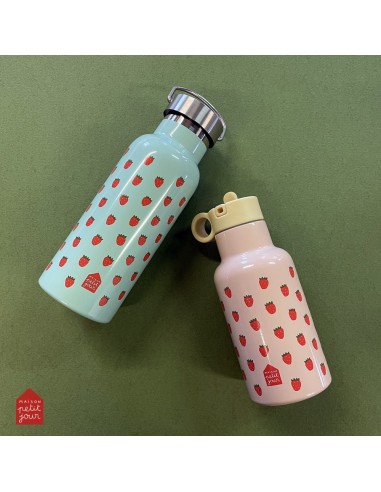 Mini Gourde Isotherme Fraises