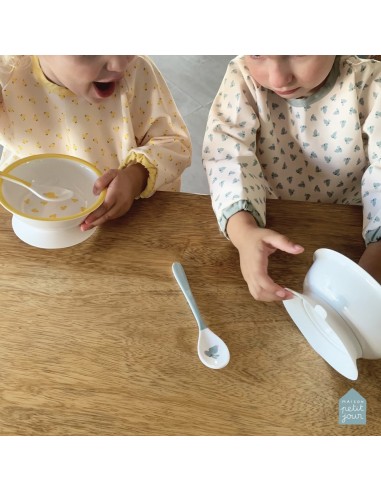 Bavoir à manches les lapins