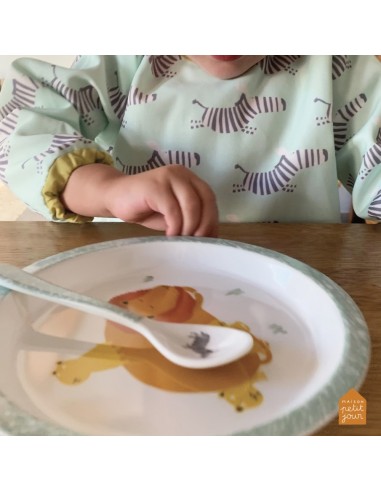 Bavoir à manches la savane