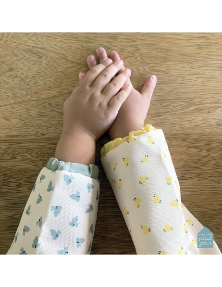 Bavoir à manches les poussins