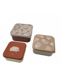 Set de 3 lunch box - Hérissons