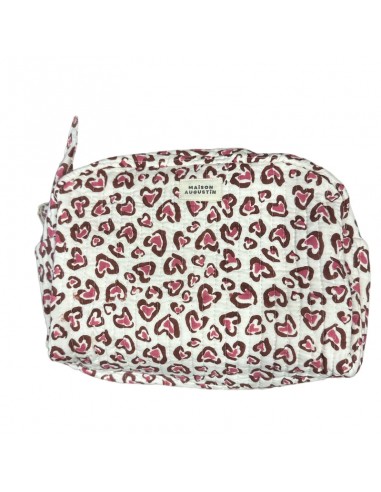 Trousse de toilette leo cerise