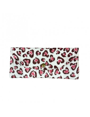 Pochette étui à lunettes leo cerise