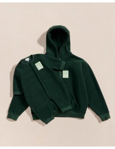 LE HOODIE MOTHER NATURE EN POLAIRE RECYCLÉE - VERT NUIT 2