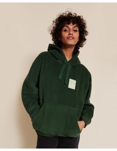 LE HOODIE MOTHER NATURE EN POLAIRE RECYCLÉE - VERT NUIT