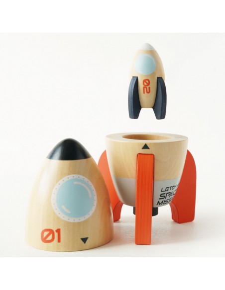 DUO DE FUSÉES DE L'ESPACE MAGNÉTIQUES