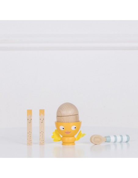 COQUETIER "PETIT POUSSIN" - 6 PIÈCES