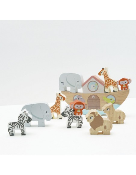 ARCHE DE NOÉ - JEU D'ÉQUILIBRE - 11 PIÈCES