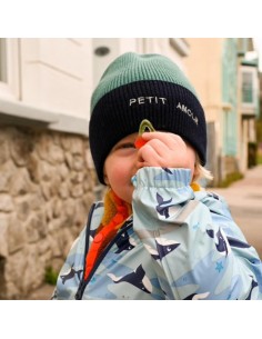 Bonnet Petit Amour Petrol 9-24 mois 2