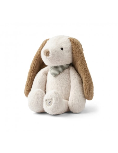 Peluche chien beige