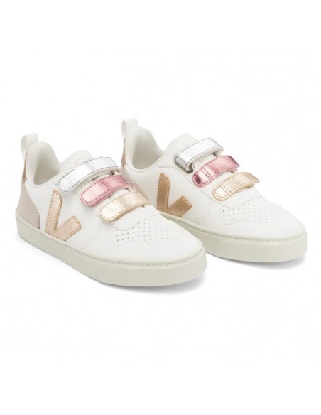 Baskets Veja Small V10 Chromefree Leather