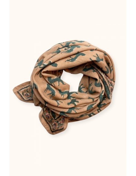 Big Foulard Latika "Bengale" Cappuccino