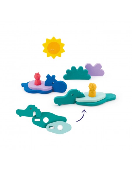 Puzzle de bain Dans la jungle