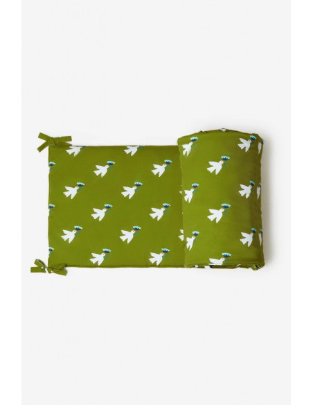 Tour de lit imprimé oiseaux