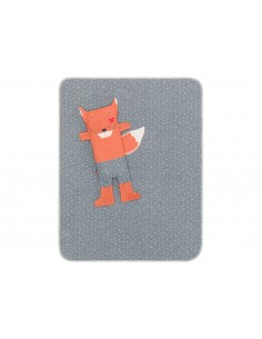 Peluche couverture renard