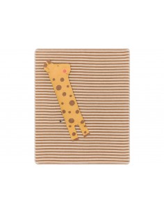 Peluche couverture girafe