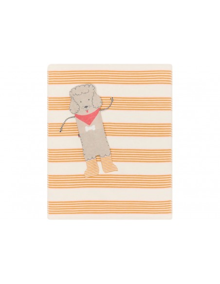 Peluche couverture caniche