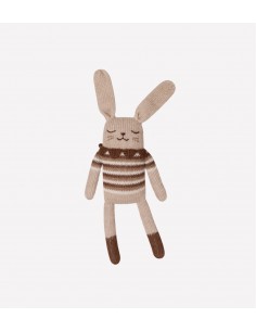Doudou lapin vintage sepia