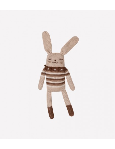 Doudou lapin vintage sepia