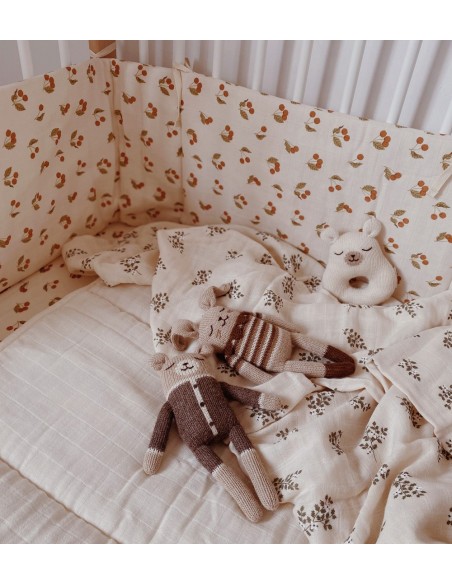 Doudou lapin vintage sepia