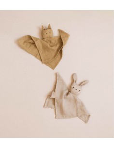Doudou lange lapin sable 2