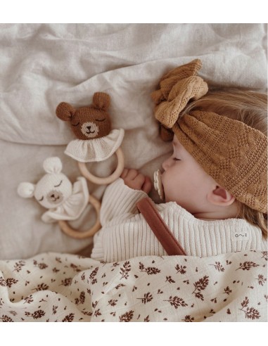 Anneau de dentition ourson noisette